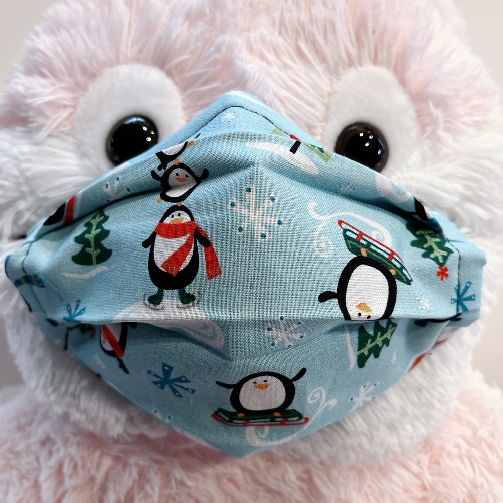 Face Mask Christmas Penguins
